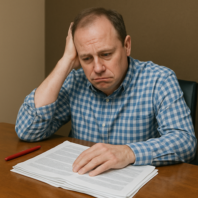 Entrepreneur préoccupé par les charges